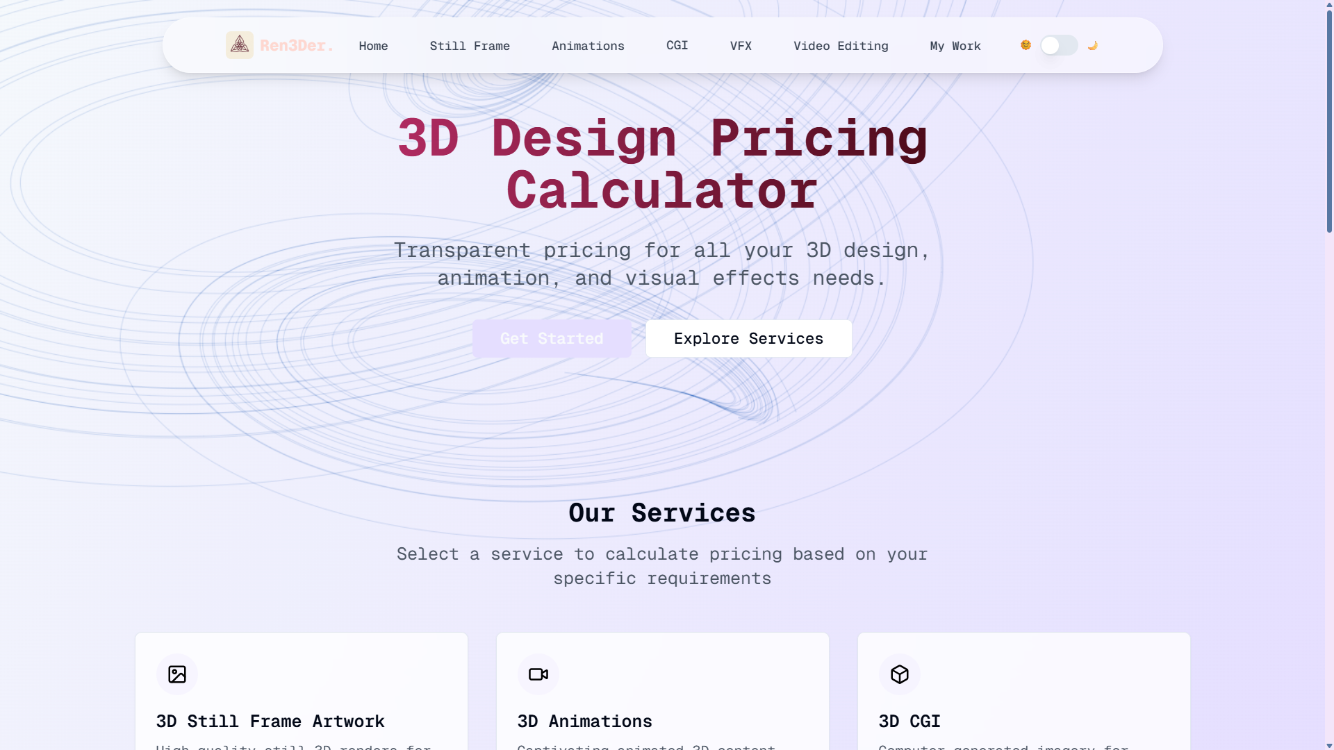 Ren3der platform preview